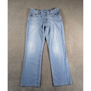 Vintage Lucky Brand Dungarees Jeans Womens 6X28 Blue Denim Easy Rider 90s Preppy